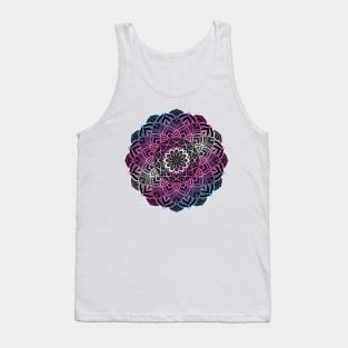 Transgender Pride Striped Mandala Tank Top